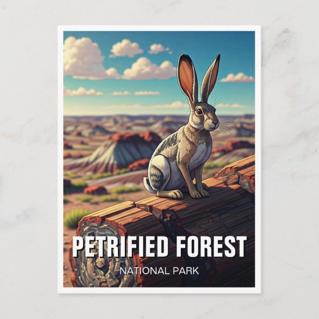 Jackrabbit Petrified Forest National Park Souvenir Postcard (Front)