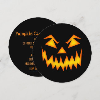 Jack's Back Pumpkin Carving Circle Invitation