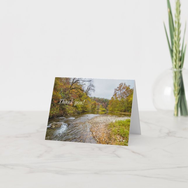 Jacks Fork Autumn Thank You Card (Front)