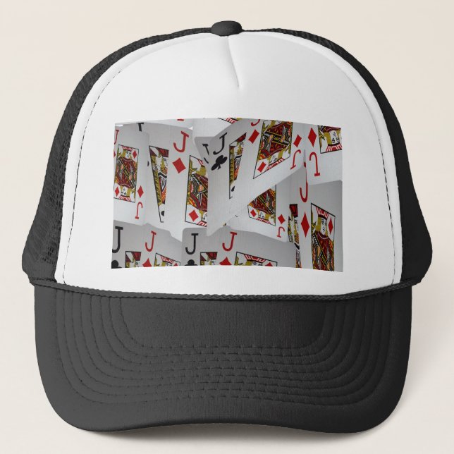 Jacks In A Layered Pattern,_ Trucker Hat (Front)