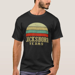 JACKSBORO TEXAS Vintage Retro Sunset T-Shirt