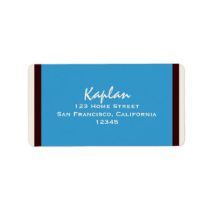 Jackson Bar Mitzvah Return Address Label