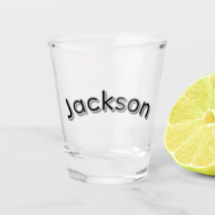 Jackson Boys Name, Shot Glass