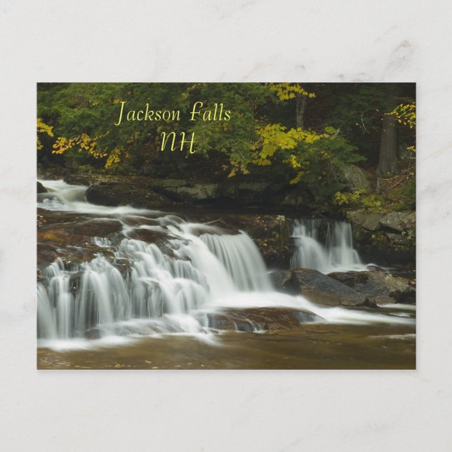 Jackson Falls, carte postale NH (Devant)