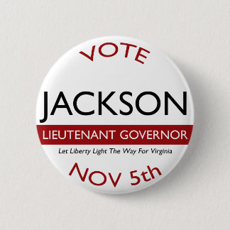 Jackson for Lt. Governor Logo Button