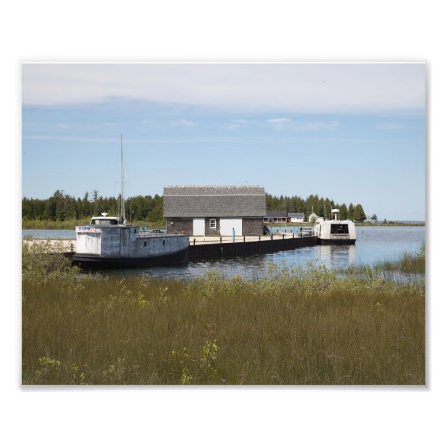 Jackson Harbour Commercial Fishing Boats Photo Print (Front)
