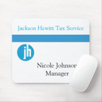 Jackson Hewitt Tax Service Blue Monogram
