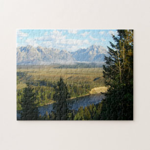 Jackson Hole Mountains and River Jigsaw Puzzle