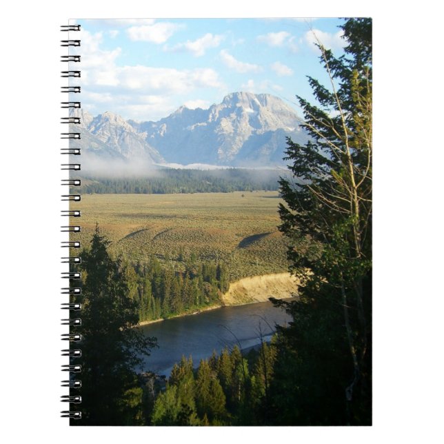 Jackson Hole Mountains and River Notebook (Front)