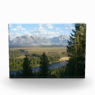 Jackson Hole Mountains and River Photo Block