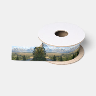 Jackson Hole Mountains and River Satin Ribbon
