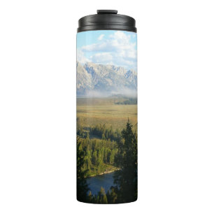 Jackson Hole Mountains and River Thermal Tumbler