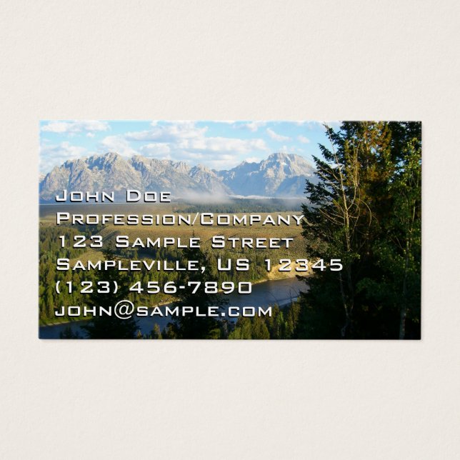 Jackson Hole Mountains et River (Devant)