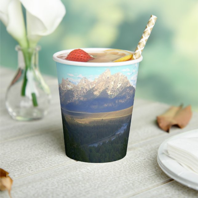 Jackson Hole Mountains (Grand Teton National Park) Paper Cups (Insitu)