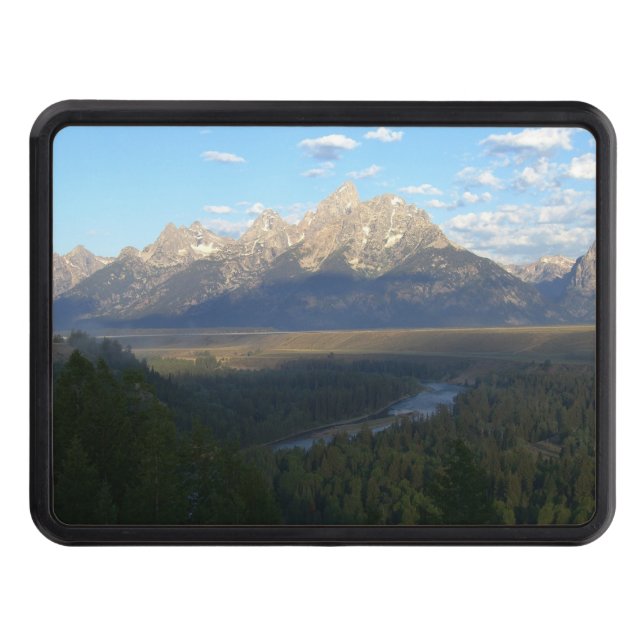 Jackson Hole Mountains (Grand Teton National Park) Trailer Hitch Cover (Front)