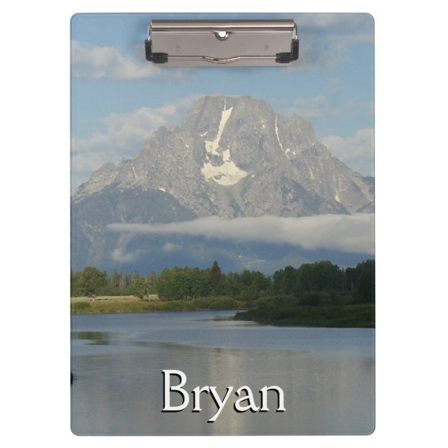 Jackson Hole River at Grand Teton National Park Clipboard (Front)