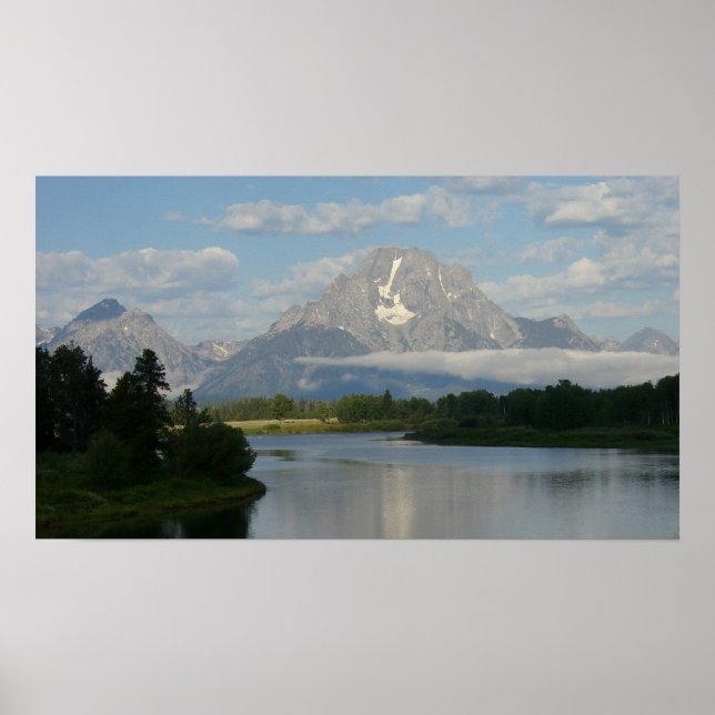 Jackson Hole River at Grand Teton National Park Poster (Front)