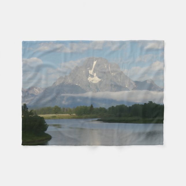 Jackson Hole River Fleece Blanket (Front (Horizontal))