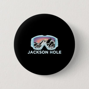 Jackson Hole Ski Design Jackson Hole  2 Inch Round Button