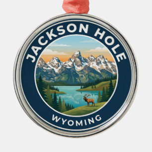 Jackson Hole USA Metal Ornament