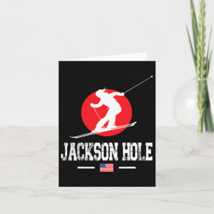 Jackson Hole Usa Ski Resort Rocky Mountains Americ Card