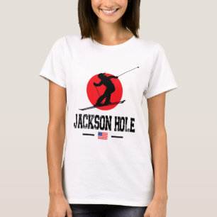 Jackson Hole Usa Ski Resort Rocky Mountains Americ T-Shirt