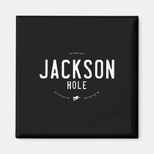 Jackson Hole Wyoming Graphic Distressed Vintage Sn Magnet