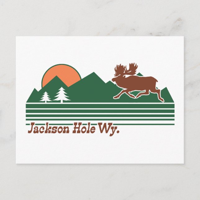 Jackson Hole Wyoming Postcard (Front)
