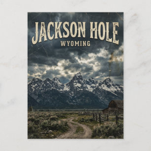 Jackson Hole Wyoming Postcard