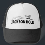 Jackson Hole Wyoming Ski Jumper Trucker Hat<br><div class="desc">As the gateway to Grand Teton and Yellowstone National Parks and a premier ski destination,  Jackson Hole Wyoming is paradise!</div>