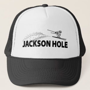Jackson Hole Wyoming Ski Jumper Trucker Hat