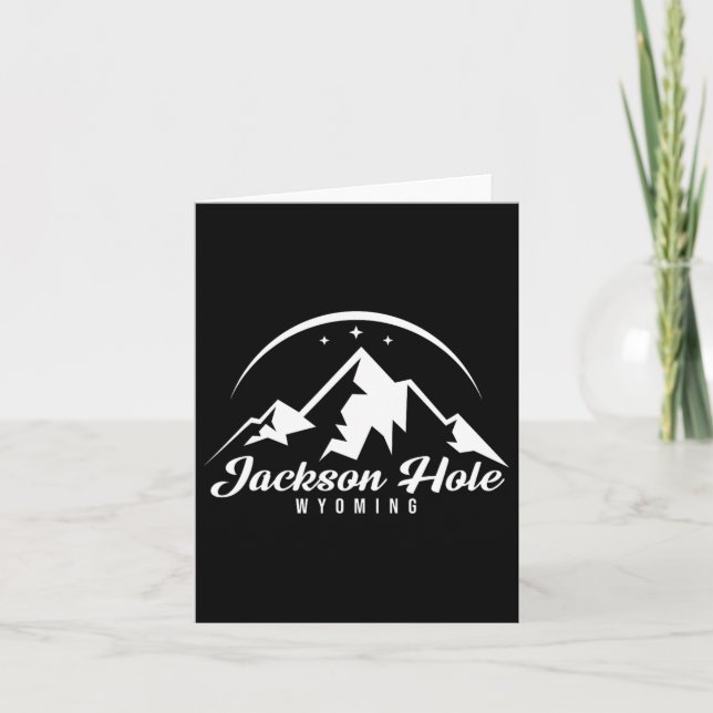 Jackson Hole Wyoming Ski Resort Skiing Snowboardin Card (Front)