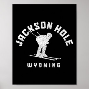 Jackson Hole Wyoming Ski Winter Sports Skiing Skie Poster