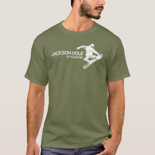 Jackson Hole Wyoming Snowboarder T-Shirt