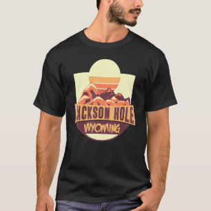 Jackson Hole Wyoming Tourist Snowboarder Skiing T-Shirt