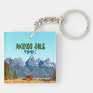 Jackson Hole Wyoming Vintage Keychain