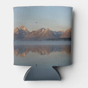 Jackson Lake Dam Reflection in Grand Teton Park Can Cooler