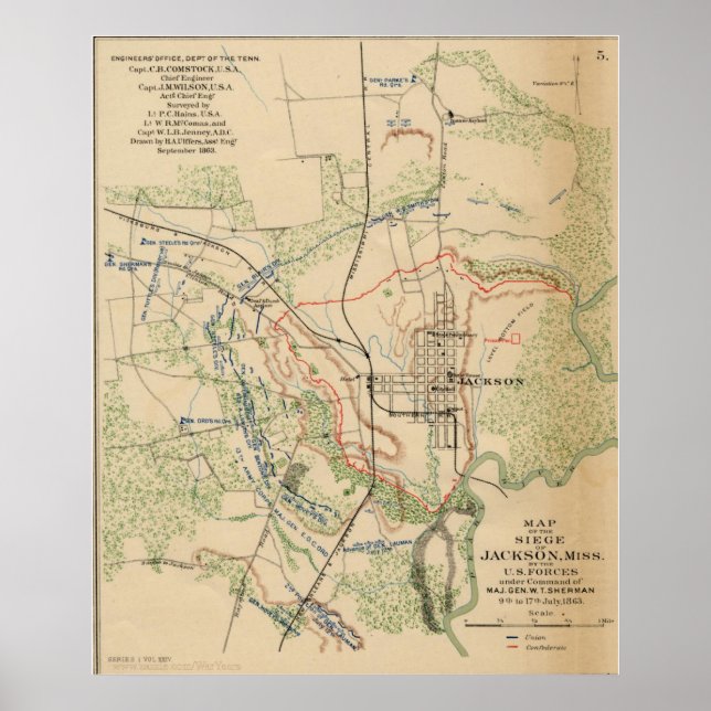Jackson, Mississippi 1863 Poster (Front)