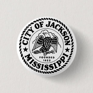 Jackson Mississippi 1 Inch Round Button