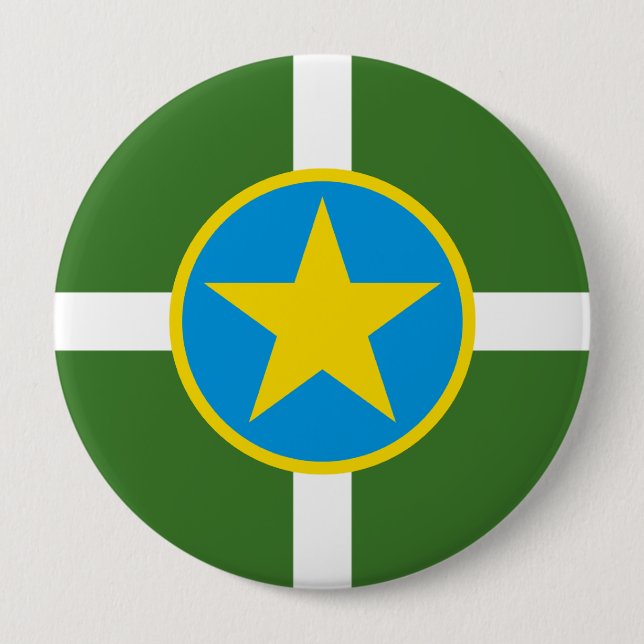 Jackson, Mississippi 4 Inch Round Button (Front)