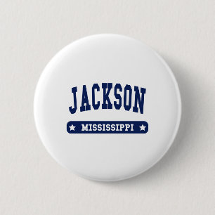 Jackson Mississippi College Style tee shirts 2 Inch Round Button