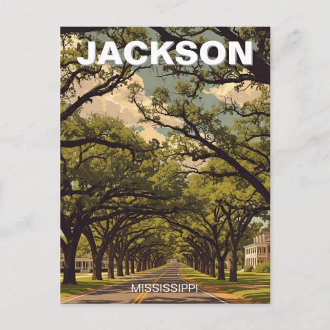 Jackson Mississippi Travel Postcard (Front)
