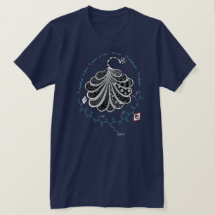 JACKSON peptide, peacock w/ custom text, dark T-Shirt