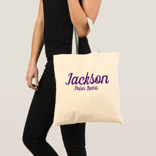 Jackson Polar BearsSchool Massillon, Ohio Tote Bag