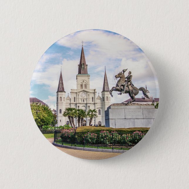 Jackson Square Button (Front)