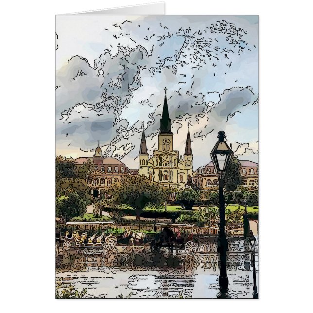 Jackson Square de la Nouvelle Orléans (Devant)