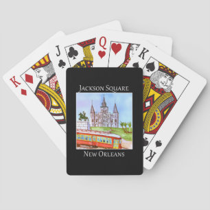 Jackson Square in New Orleans Playing Cards