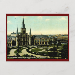 Jackson Square, New Orleans, LA 1910 Vintage Postcard
