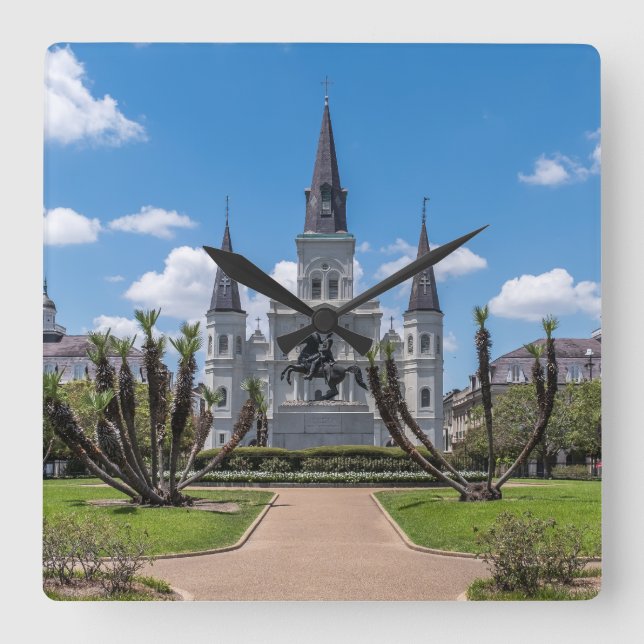 Jackson Square, NOLA Square Wall Clock (Front)