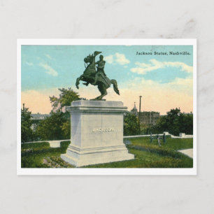 Jackson Statue, Nashville 1918 Vintage Postcard